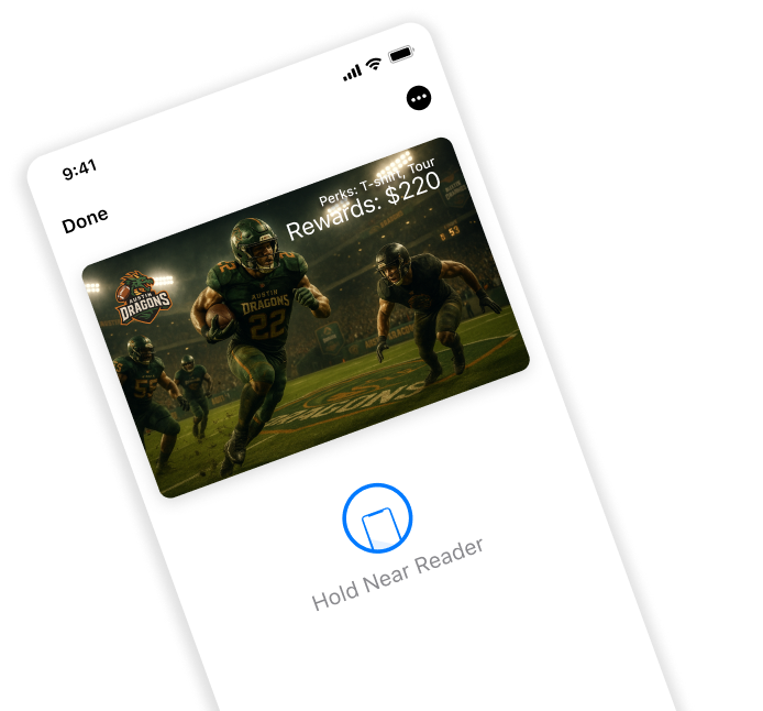 Sports team loyalty Loyalty Apple wallet