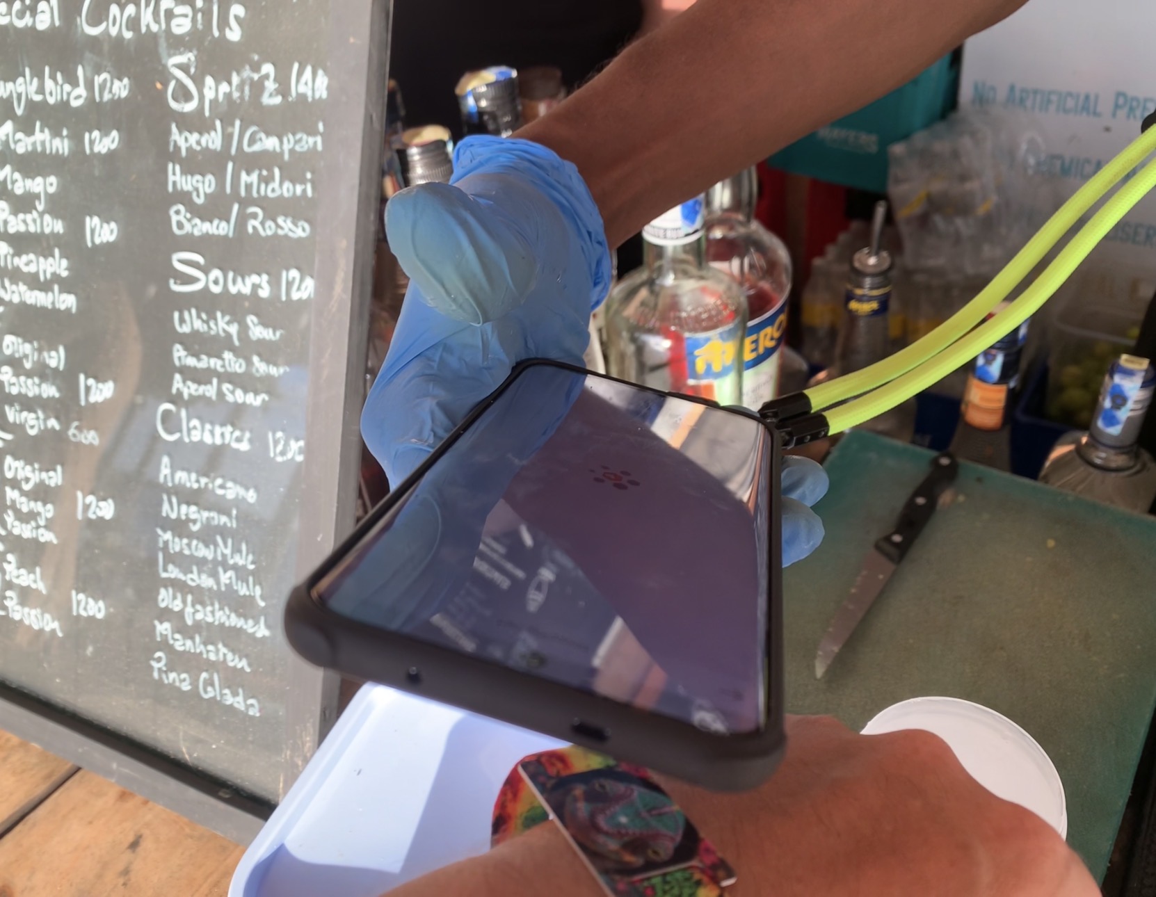 Payment via wristband