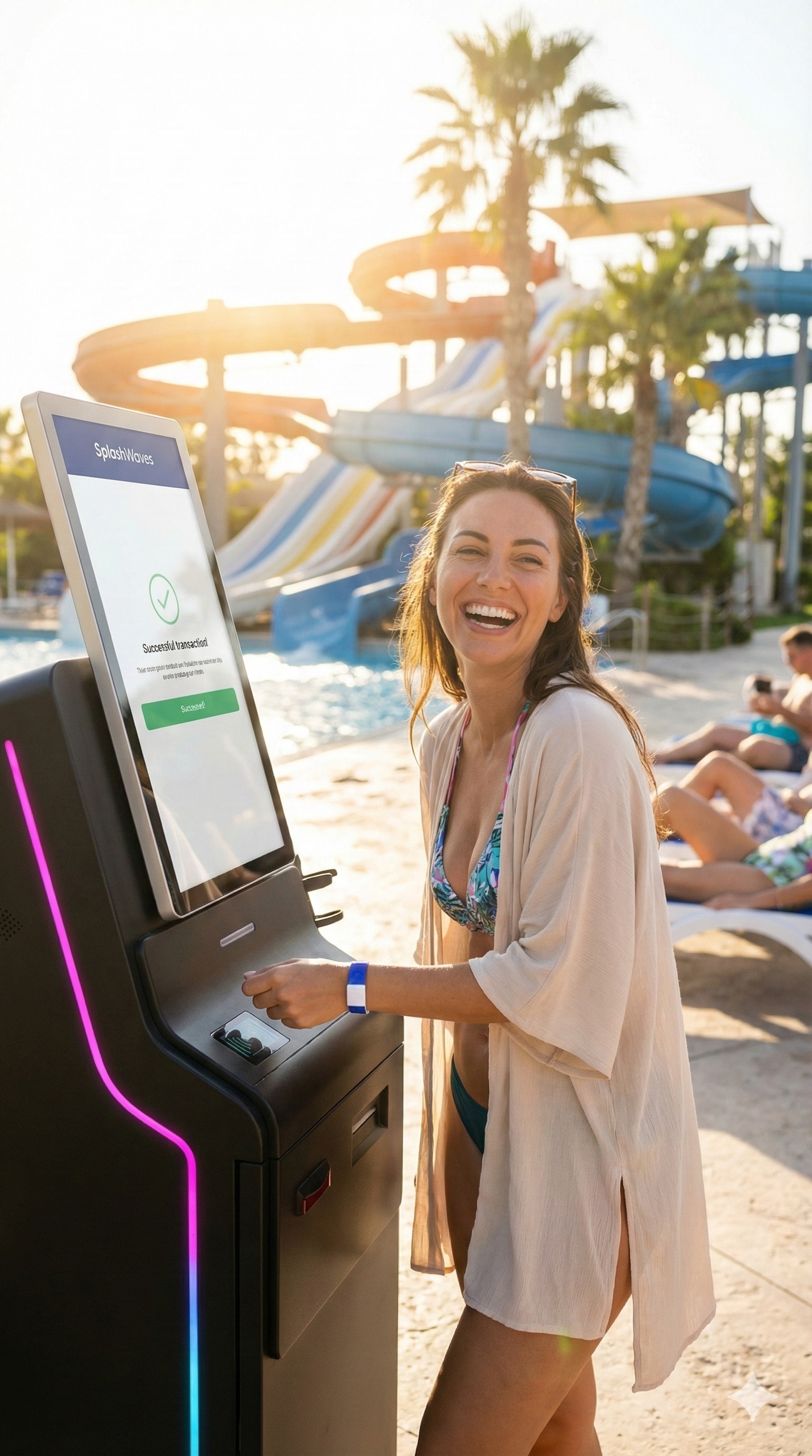 Kiosks for theme park resorts