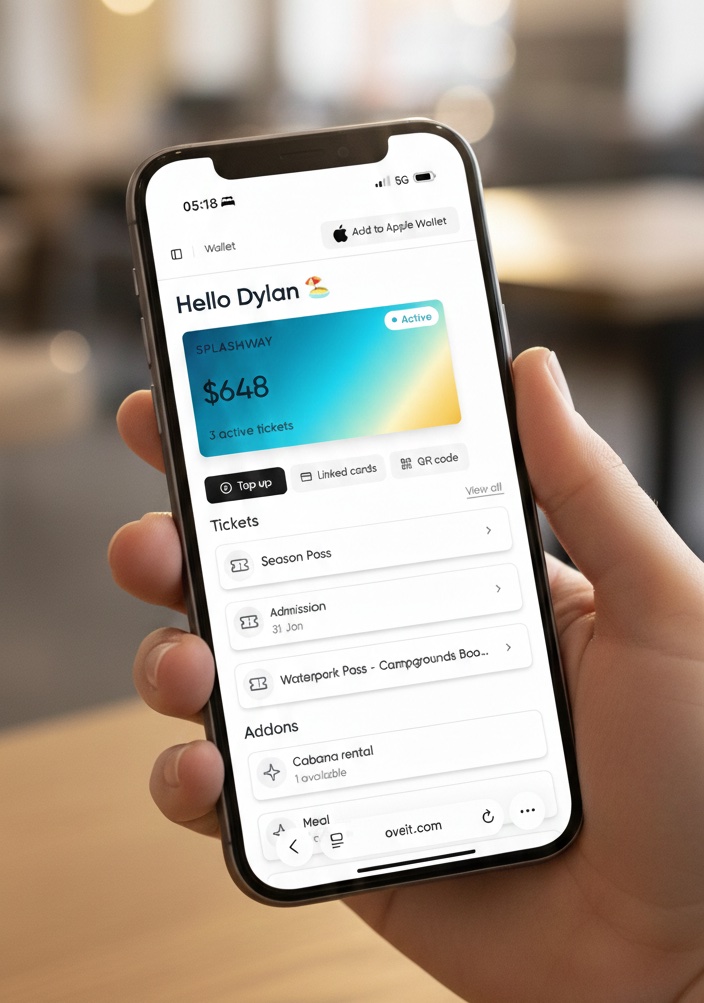 waterpark app and passes Waterpark wallet - next experiences of wearables, season passes and memberships